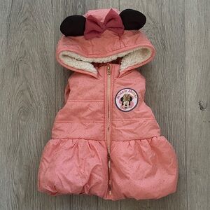 Pink Minnie Mouse Hooded Vest
